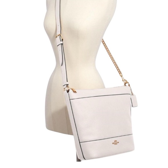 Handbags - NWT COACH Paxton Duffle Bag Crossbody Chalk Logo Purse Chalk White Gold F72692